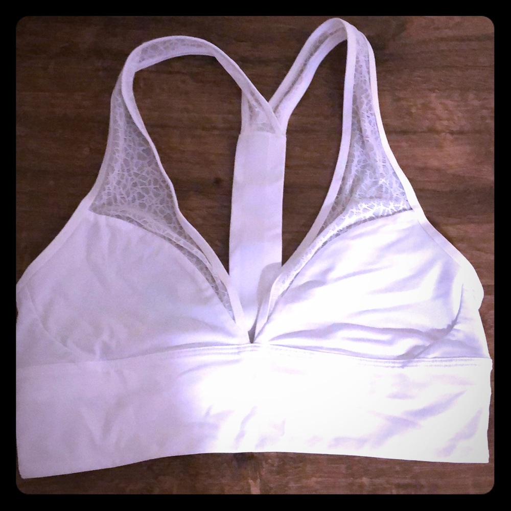White LuLu Lemon Sports Bra